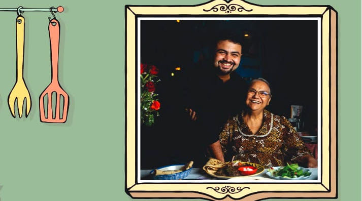 A Chef and his Grandmother at SodaBottleOpenerWala