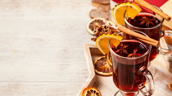 A spicy Mulled Wine awaits you here!