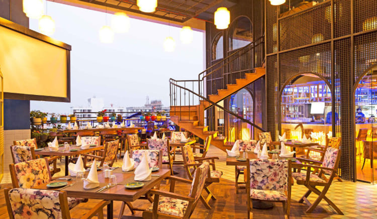 An exquisite multicuisine restaurant with an exceptional rooftop view