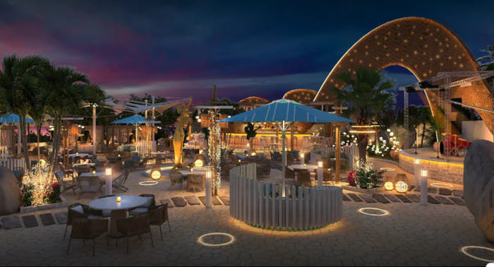 Enjoy great food and drinks with a mesmerizing panoramic view of the Arabian Sea