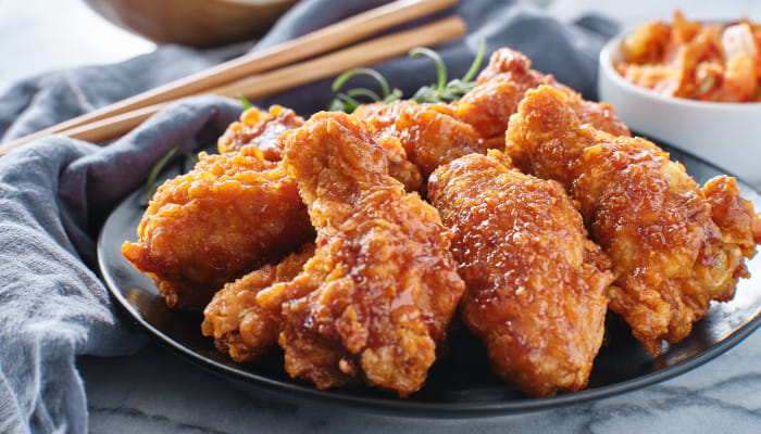 Lighter, crispier and flavorful fried chicken near you