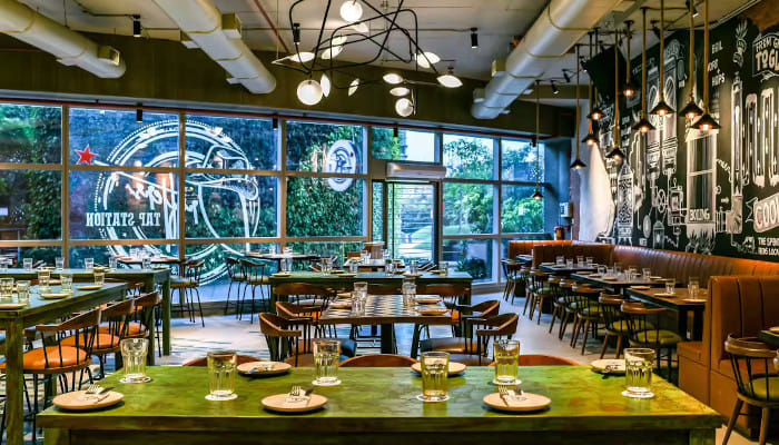 Enjoy hand-crafted beers and mouth-watering food