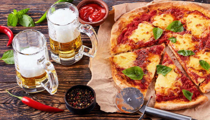 Bookmark this curation If the combo of beer & pizza is your love language
