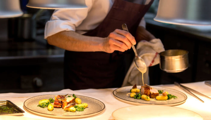 Revel in the artfully prepared dishes by the Culinary Stars