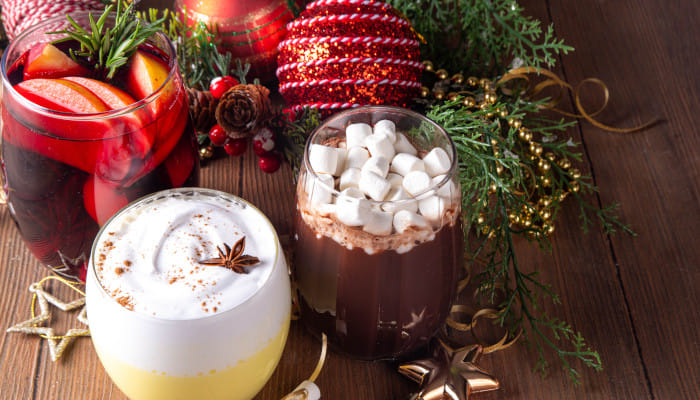 Indulge in seasonal favourites like Hot Chocolate, Mulled Wine and more