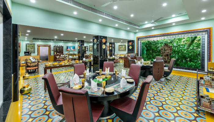 Savor the essence of Odia soul food in a festive feast at this luxury dining space