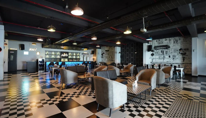 An elegant and classy lounge offering fusion dishes and signature cocktails