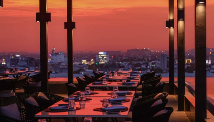 Open-air views at the city’s top rooftop spots