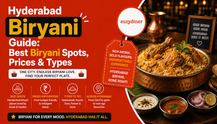 From Paradise to Dum Pukht Begum's, explore the most authentic biryani in the City of Nizams, what it costs, and how each style differs