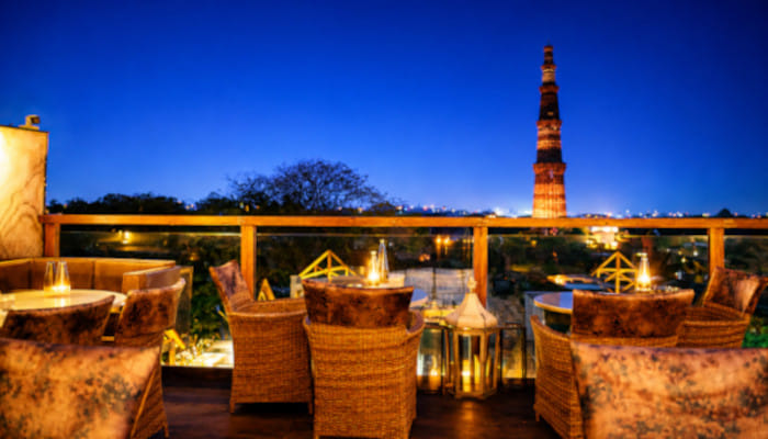 Seven terraces across Mehrauli, Hauz Khas, Kailash Colony and Greater Kailash, with what each one costs and what it is actually good for