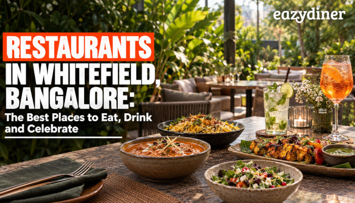 From a garden microbrewery and a rooftop with live music to a cave-like dining room with its own waterfall, five Whitefield spots worth booking for your next meal out