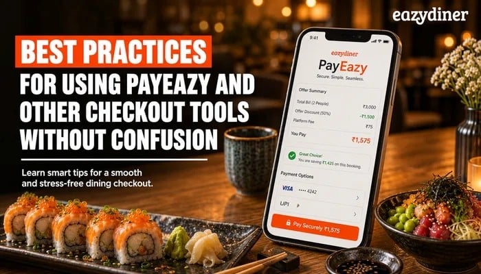 PayEazy bundles the dining deal and payment into one clear checkout screen