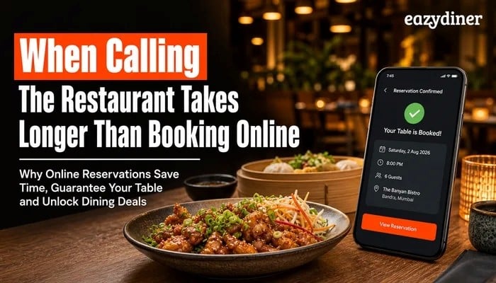 Calling a restaurant often means hold times that online booking eliminates entirely