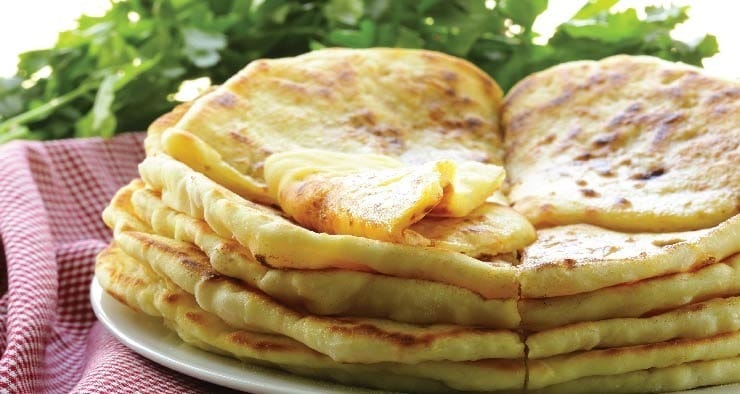 Different varieties of the popular flatbread - Paranthas