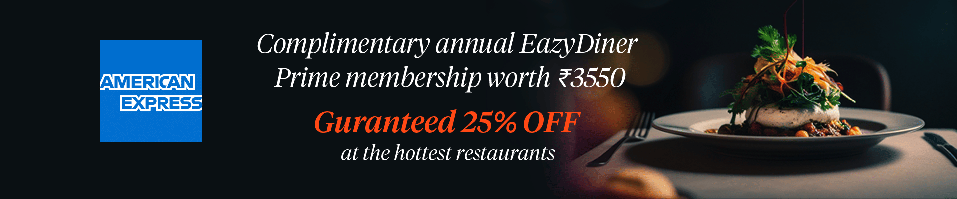 EazyDiner Banner
