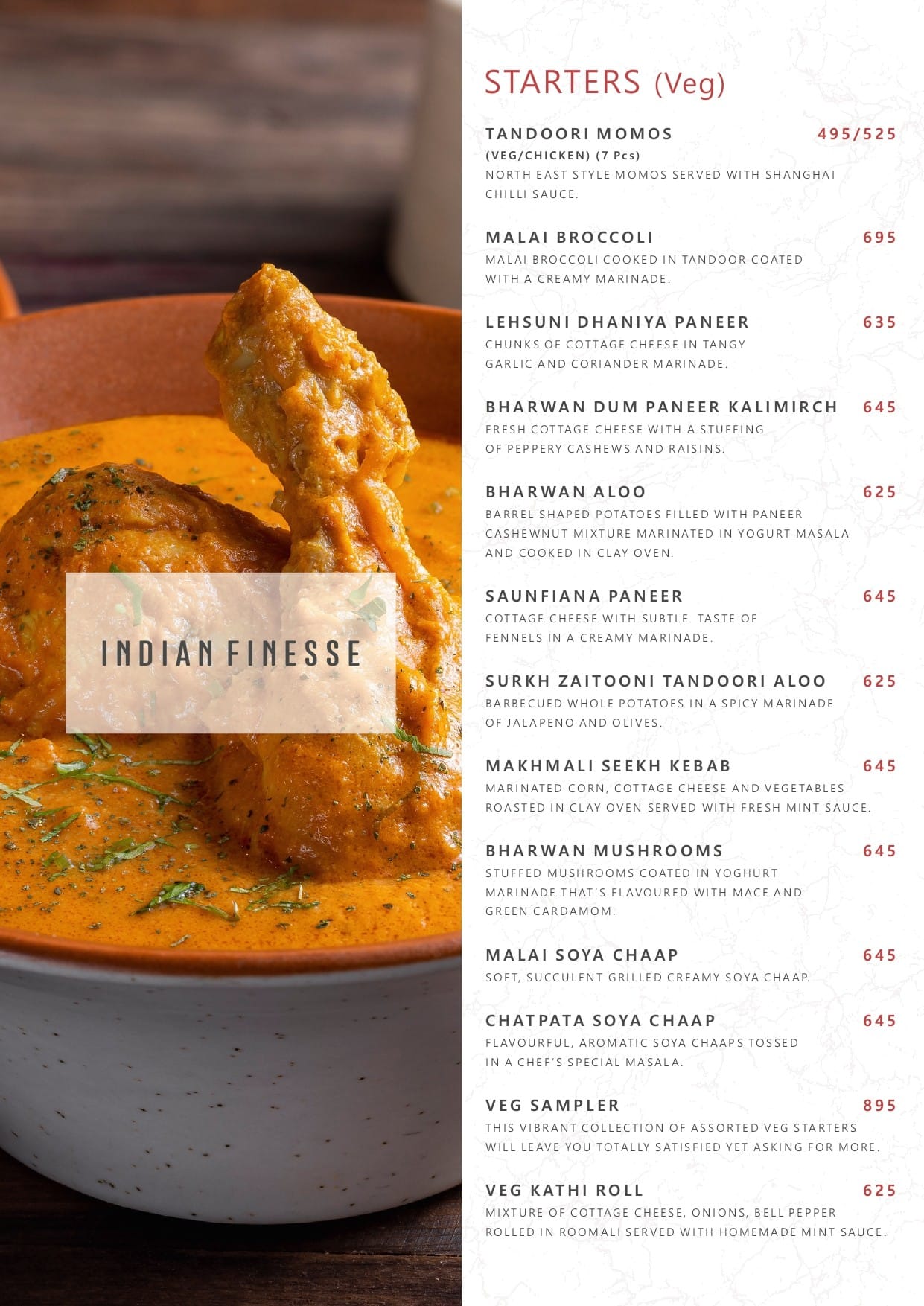 Dining Experience for Two at Wok In The Clouds, West Delhi — Food menu