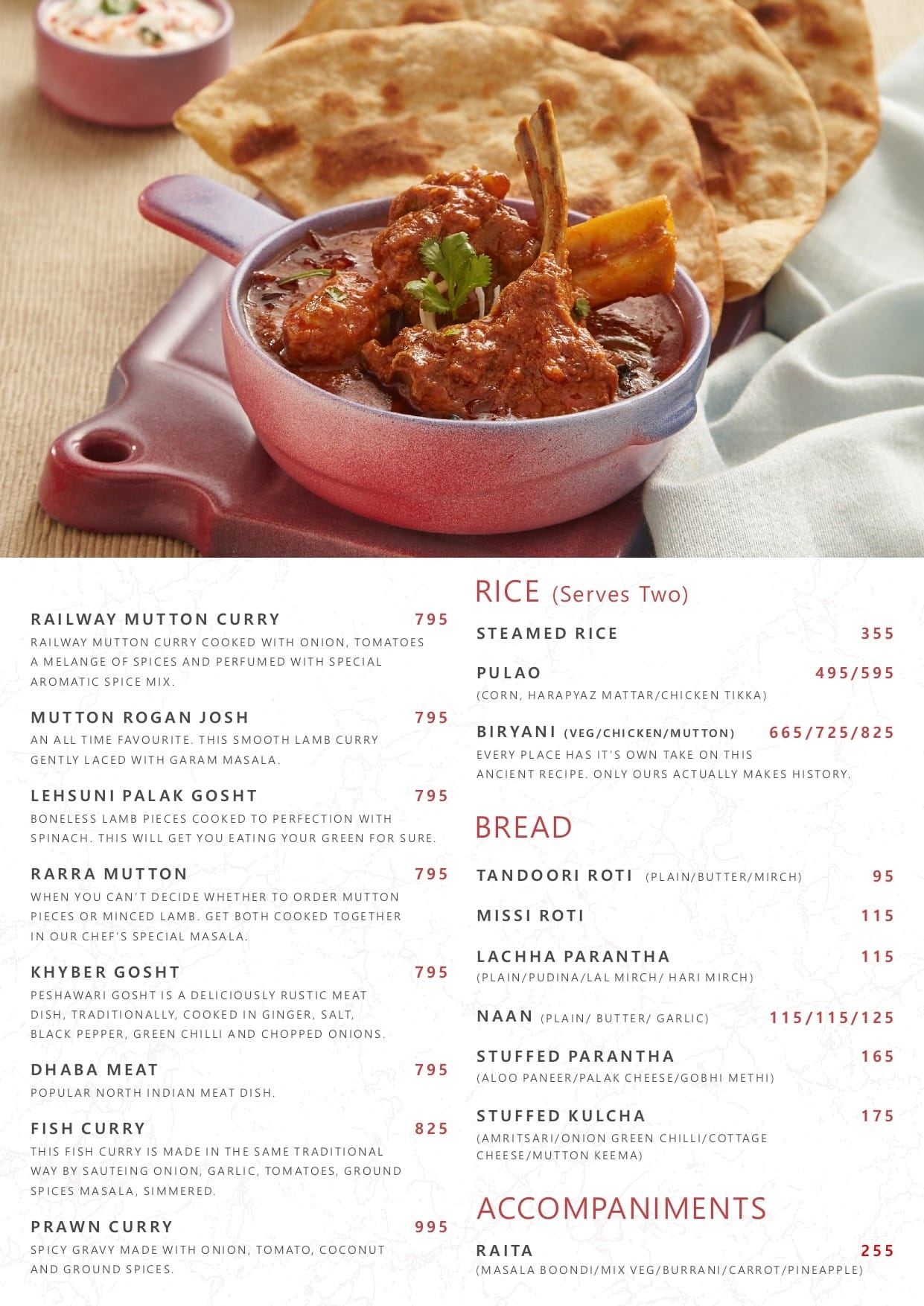 Dining Experience for Two at Wok In The Clouds, West Delhi — Food menu