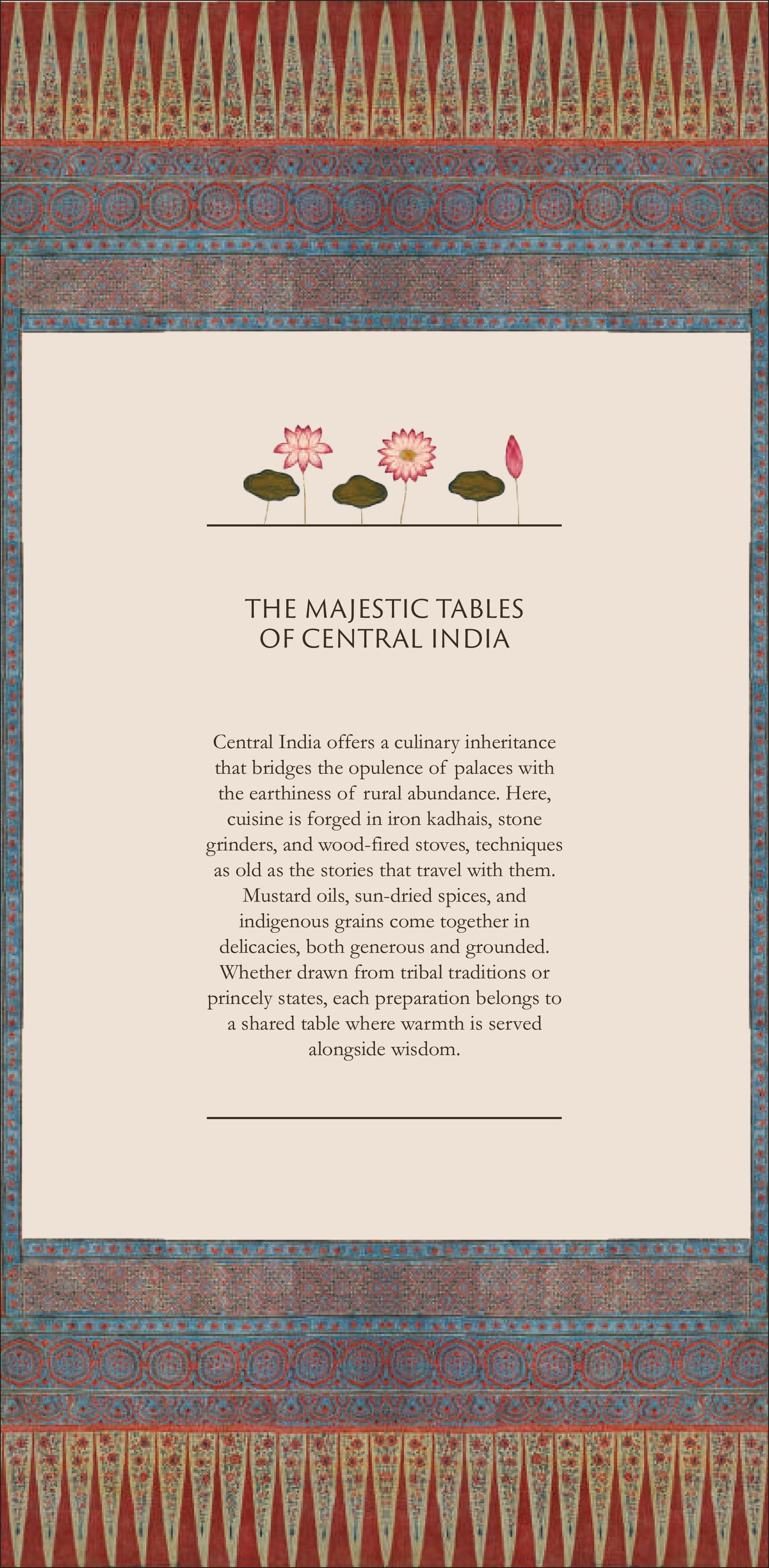Dining Experience for Two at Jamavar, New Delhi — Food menu