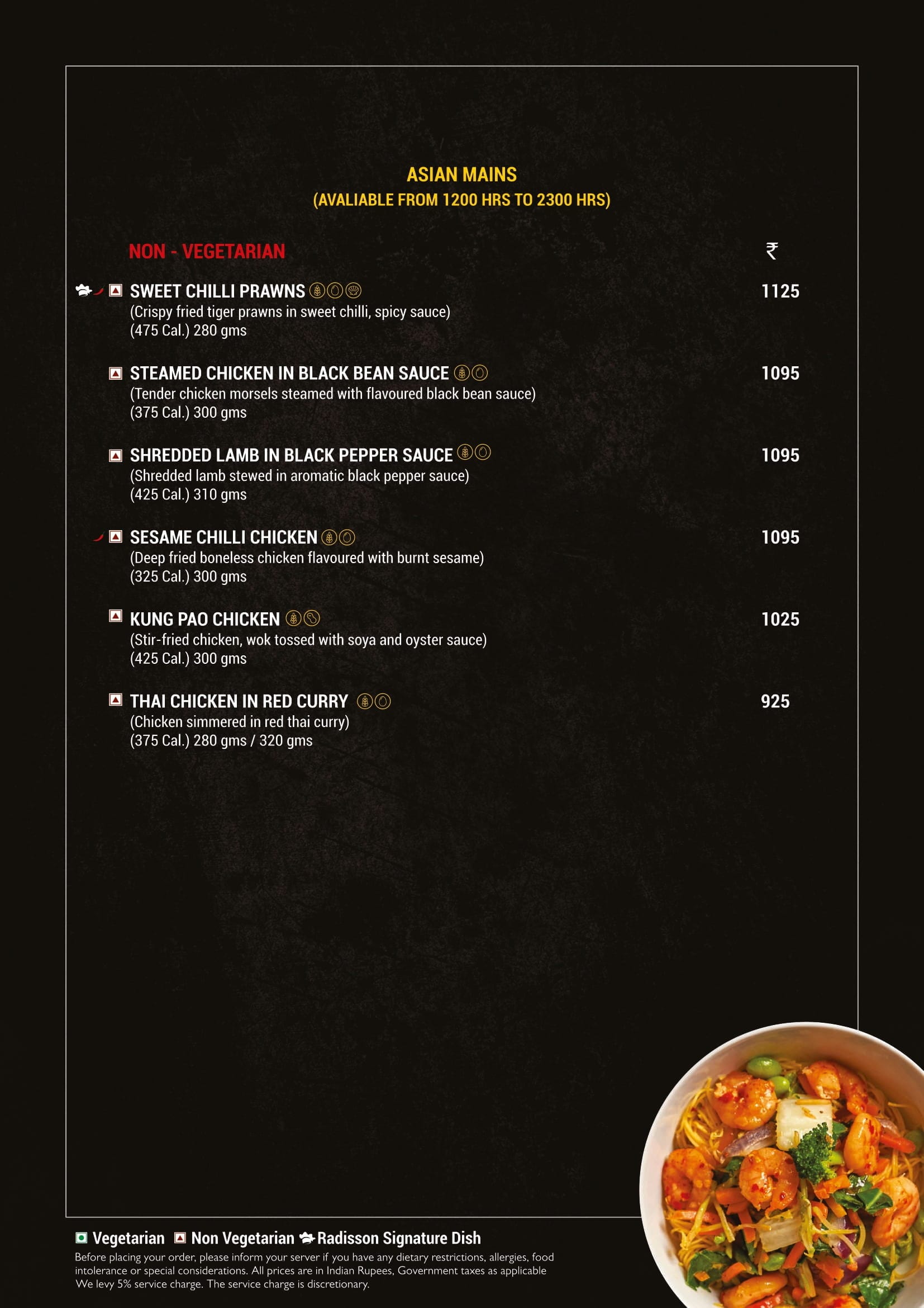 Dining Experience for Two at Fifty9, New Delhi — Food menu