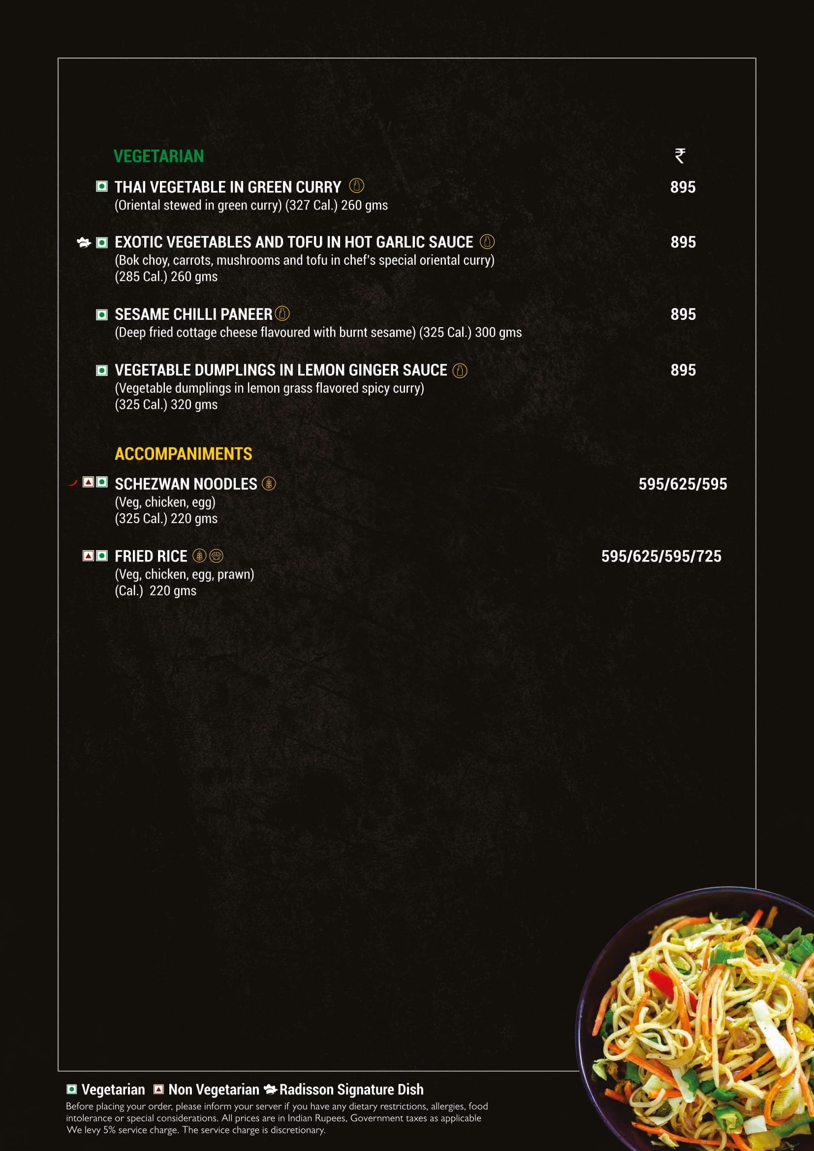 Dining Experience for Two at Fifty9, New Delhi — Food menu