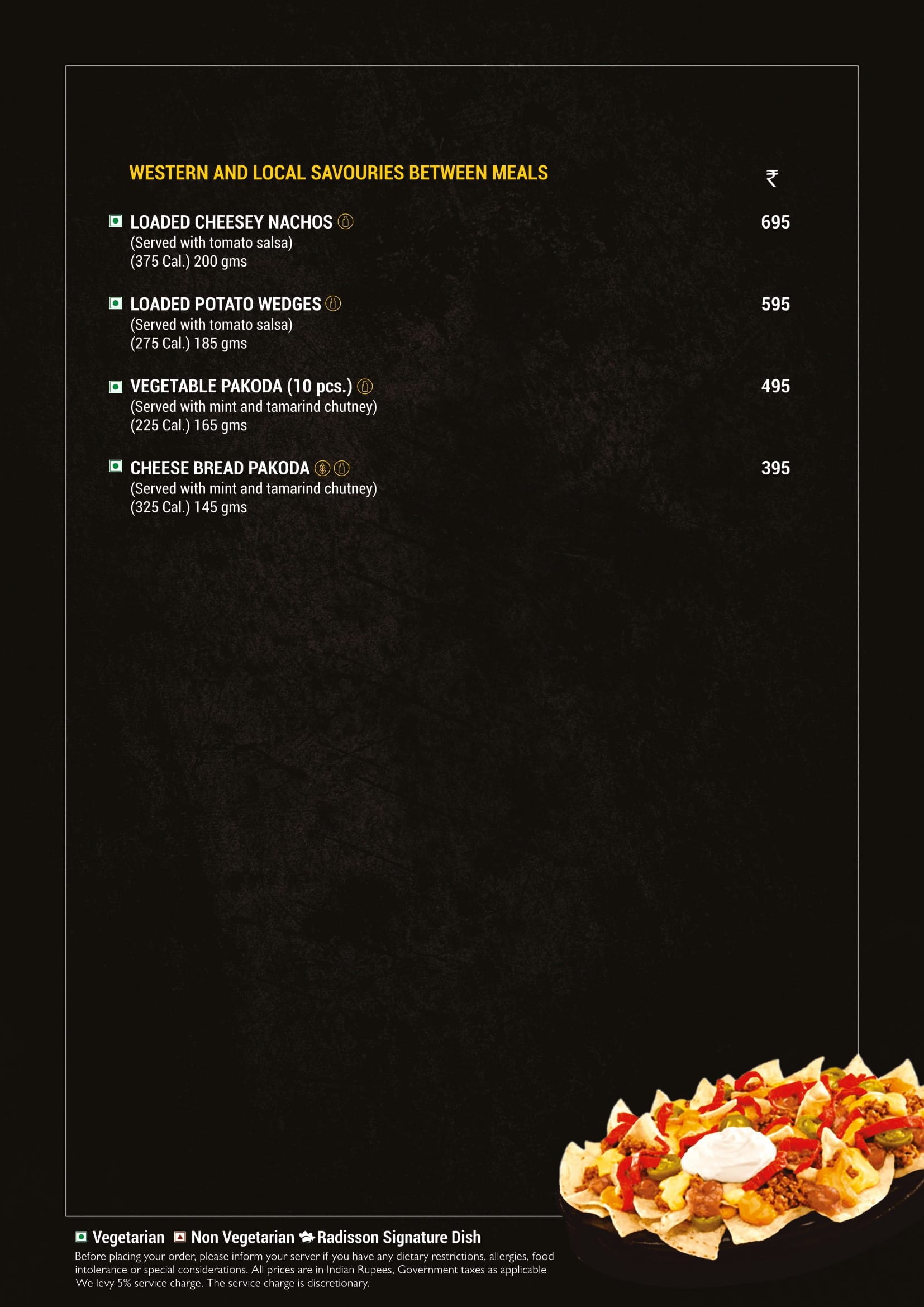 Dining Experience for Two at Fifty9, New Delhi — Food menu