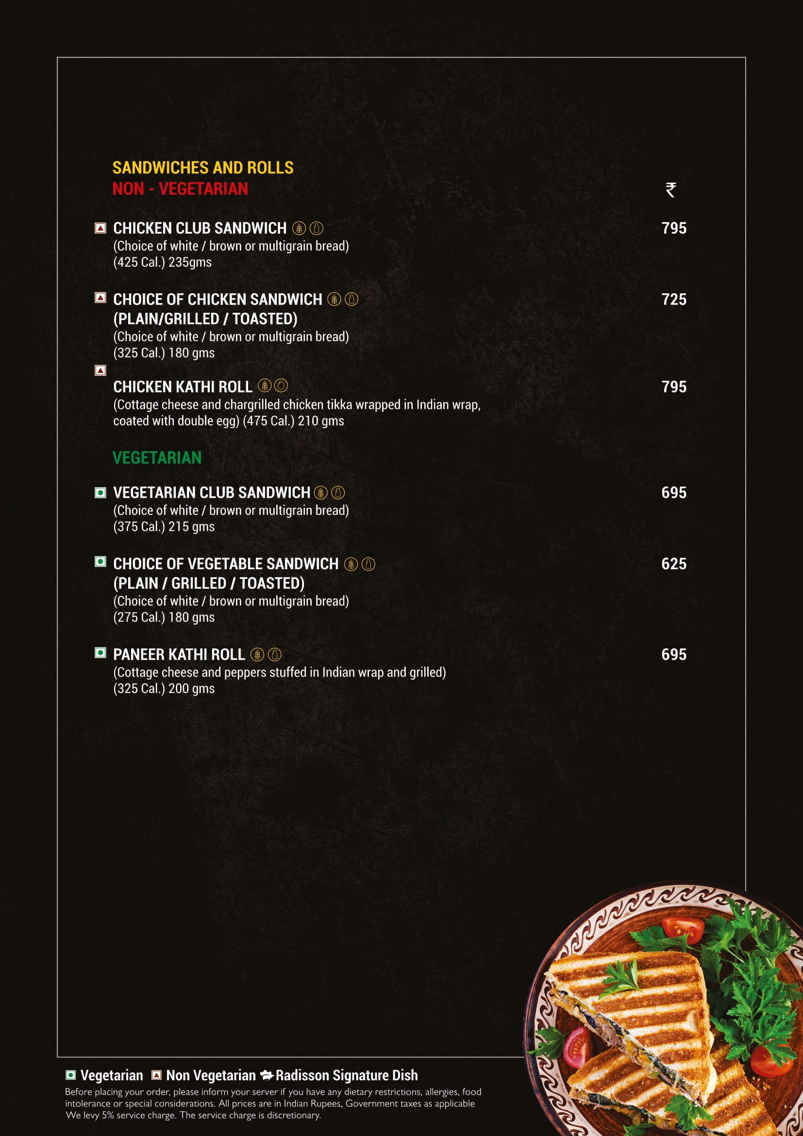 Dining Experience for Two at Fifty9, New Delhi — Food menu