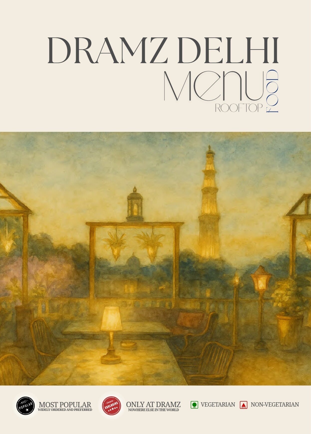 Dining Experience for Two at DRAMZ, South Delhi — Beverages menu