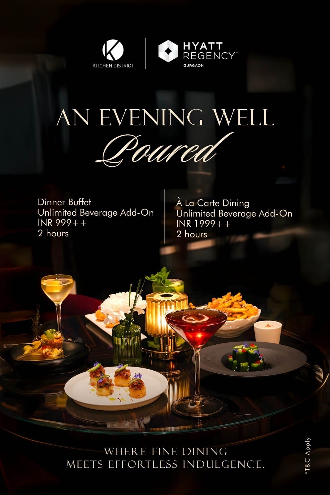 Dining Experience for Two at Kitchen District - Hyatt Regency Gurgaon, Gurgaon — Special menu