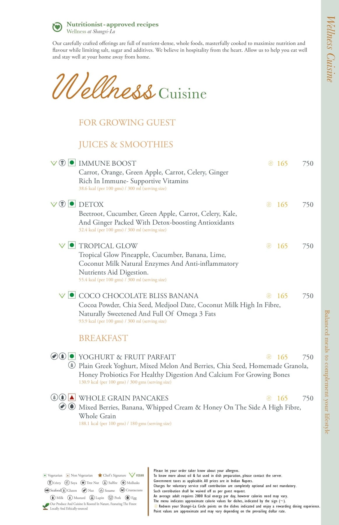 Dining Experience for Two at Tamra, Shangri-La Eros New Delhi — Food menu