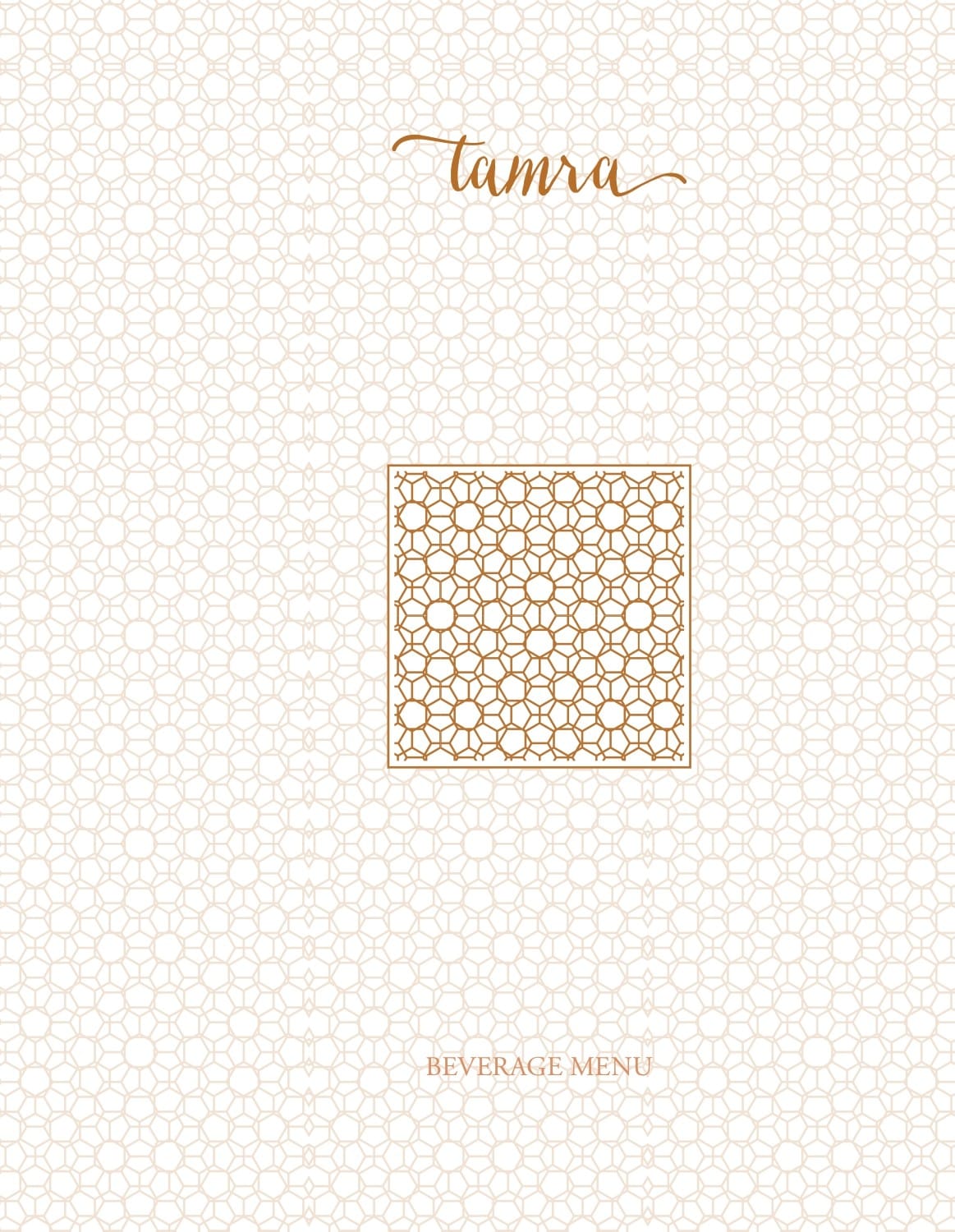 Dining Experience for Two at Tamra, Shangri-La Eros New Delhi — Beverages menu