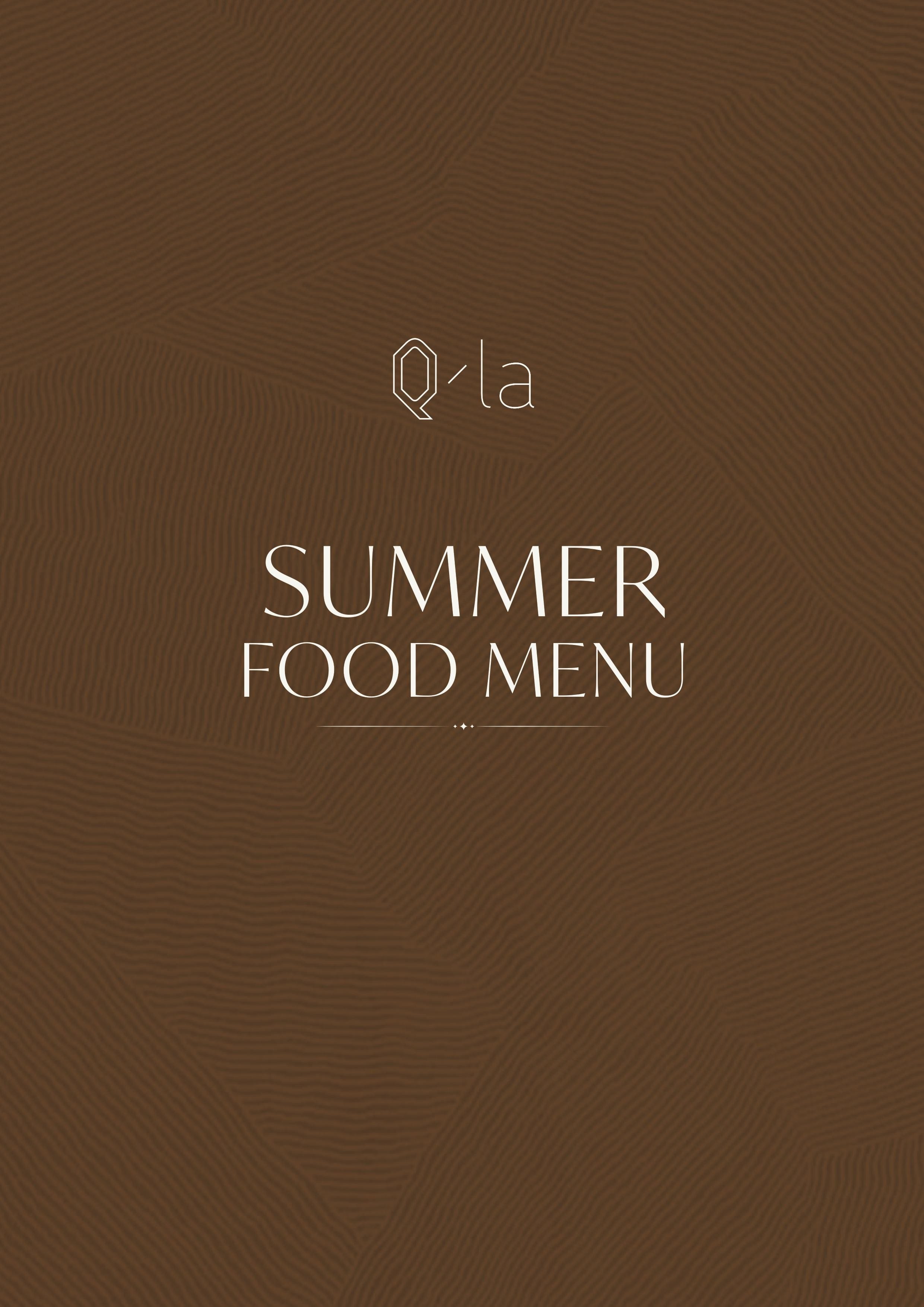 Dining Experience for Two at QLA, South Delhi — Food menu