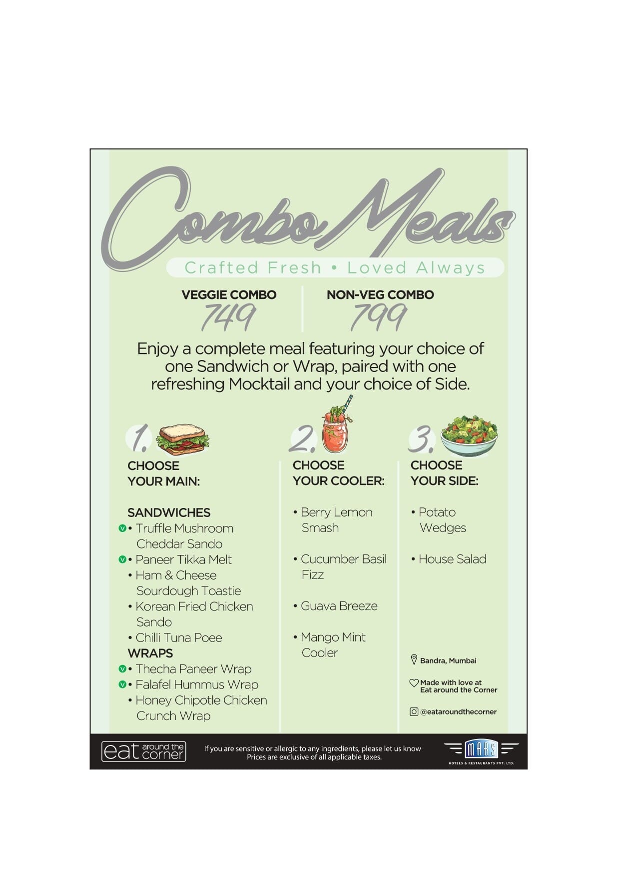 Dining Experience for Two at Eat Around the Corner, Western Suburbs — Special menu