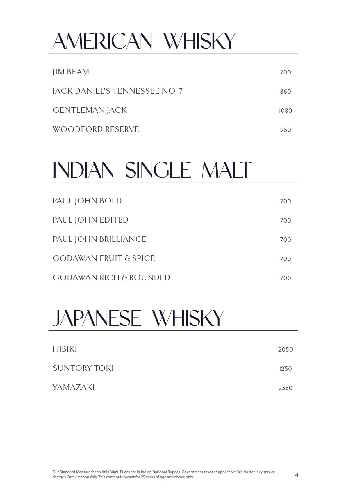 Dining Experience for Two at Lake View Cafe, The Westin Mumbai Powai Lake — Beverages menu