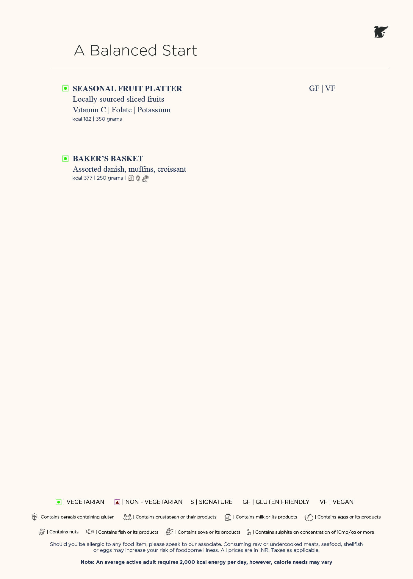 Dining Experience for Two at The Best Sunday Brunch in a Hotel, Central Bengaluru — Beverages menu