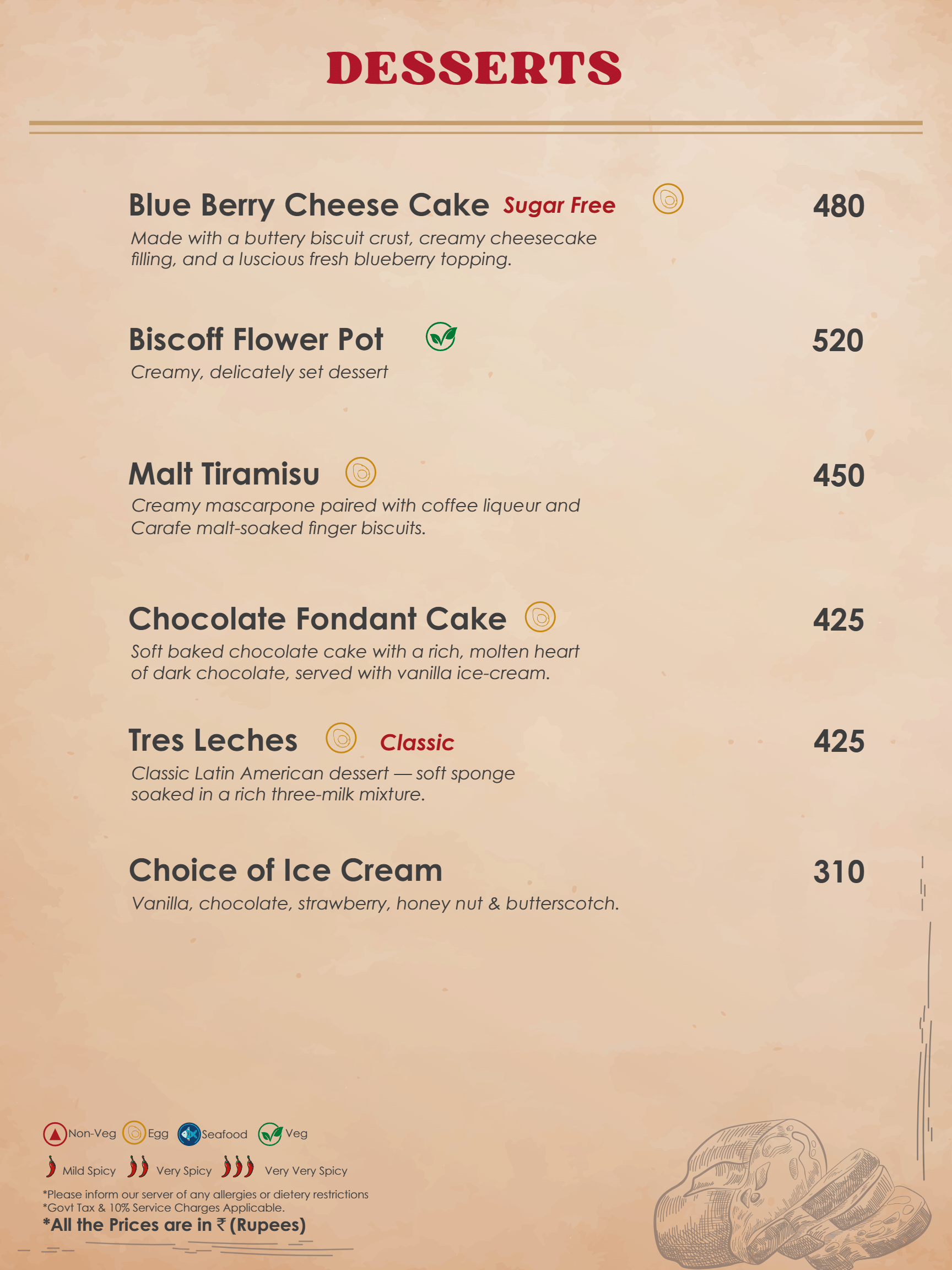 Dining Experience for Two at DISTRICT 6, West Bengaluru — Food menu