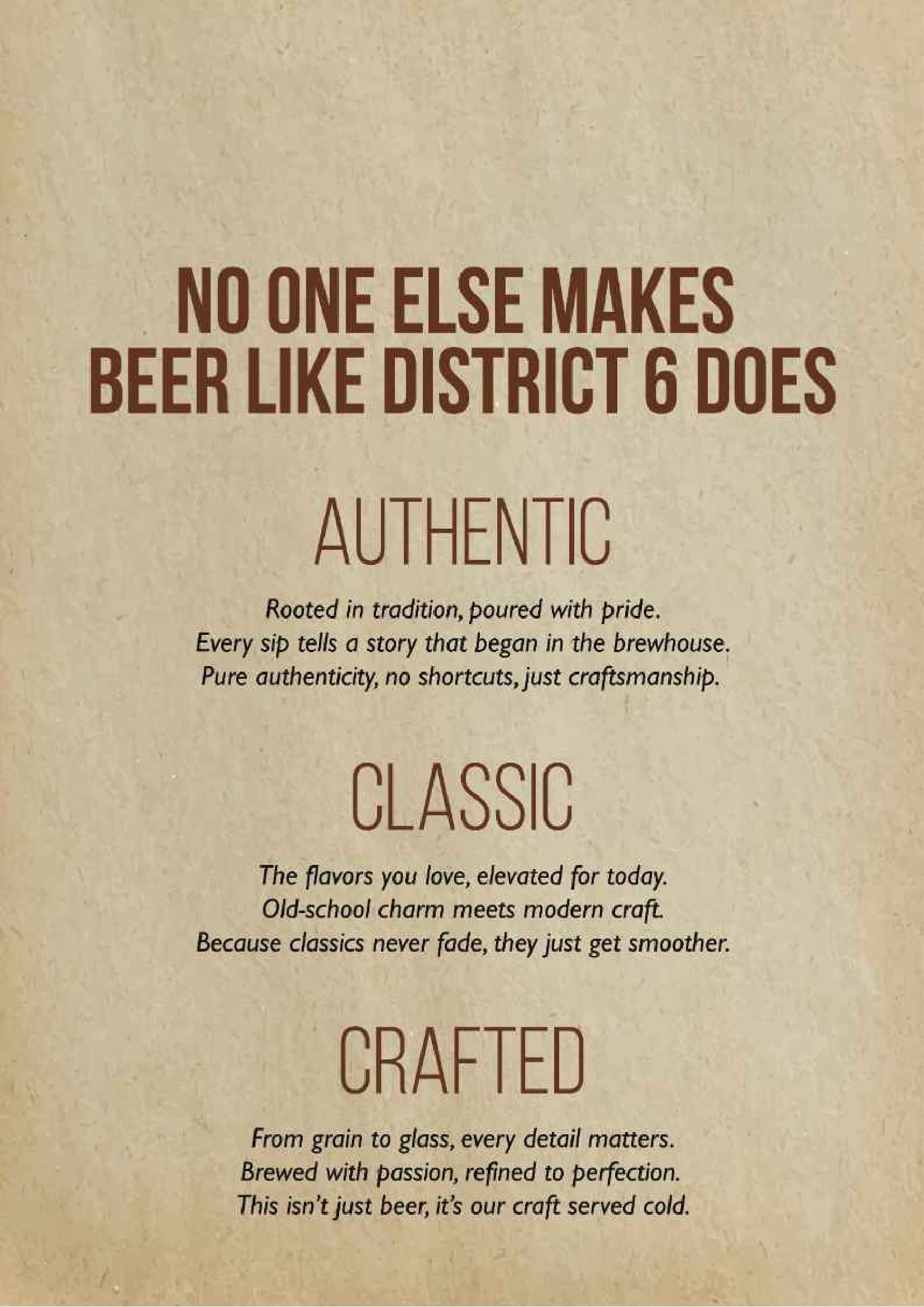 Dining Experience for Two at DISTRICT 6, West Bengaluru — Beverages menu