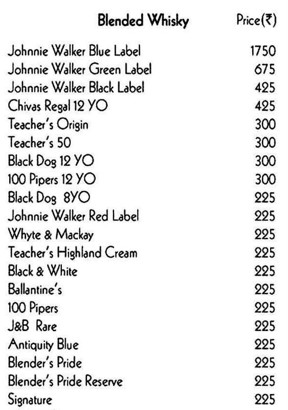 Dining Experience for Two at The Hub, Richmond Road — Beverages menu