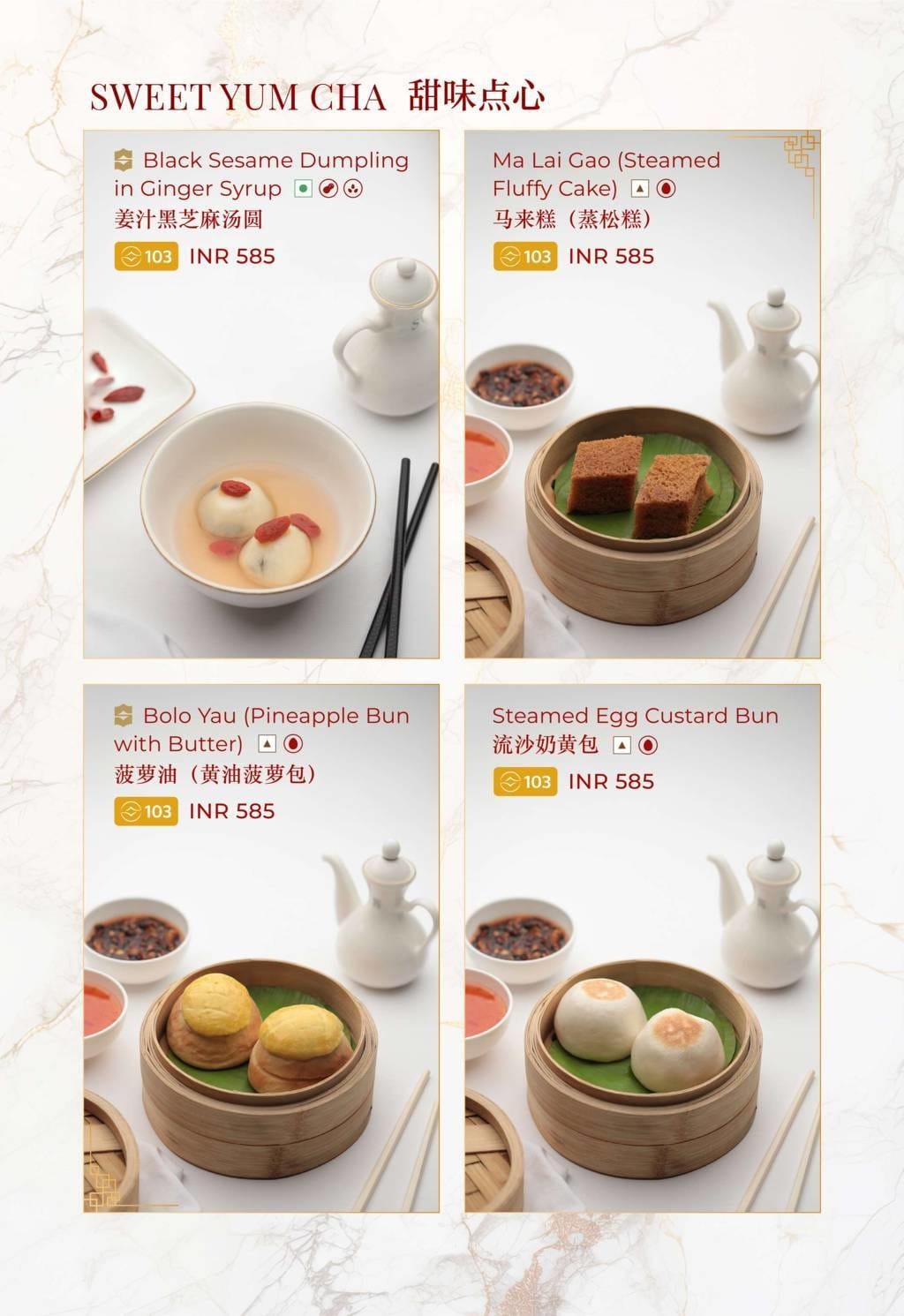 Dining Experience for Two at The Best Pan-Asian Restaurant in a Hotel, Shangri-La Bengaluru — Food menu