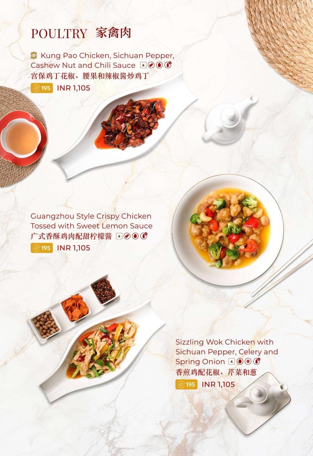 Dining Experience for Two at The Best Pan-Asian Restaurant in a Hotel, Shangri-La Bengaluru — Food menu