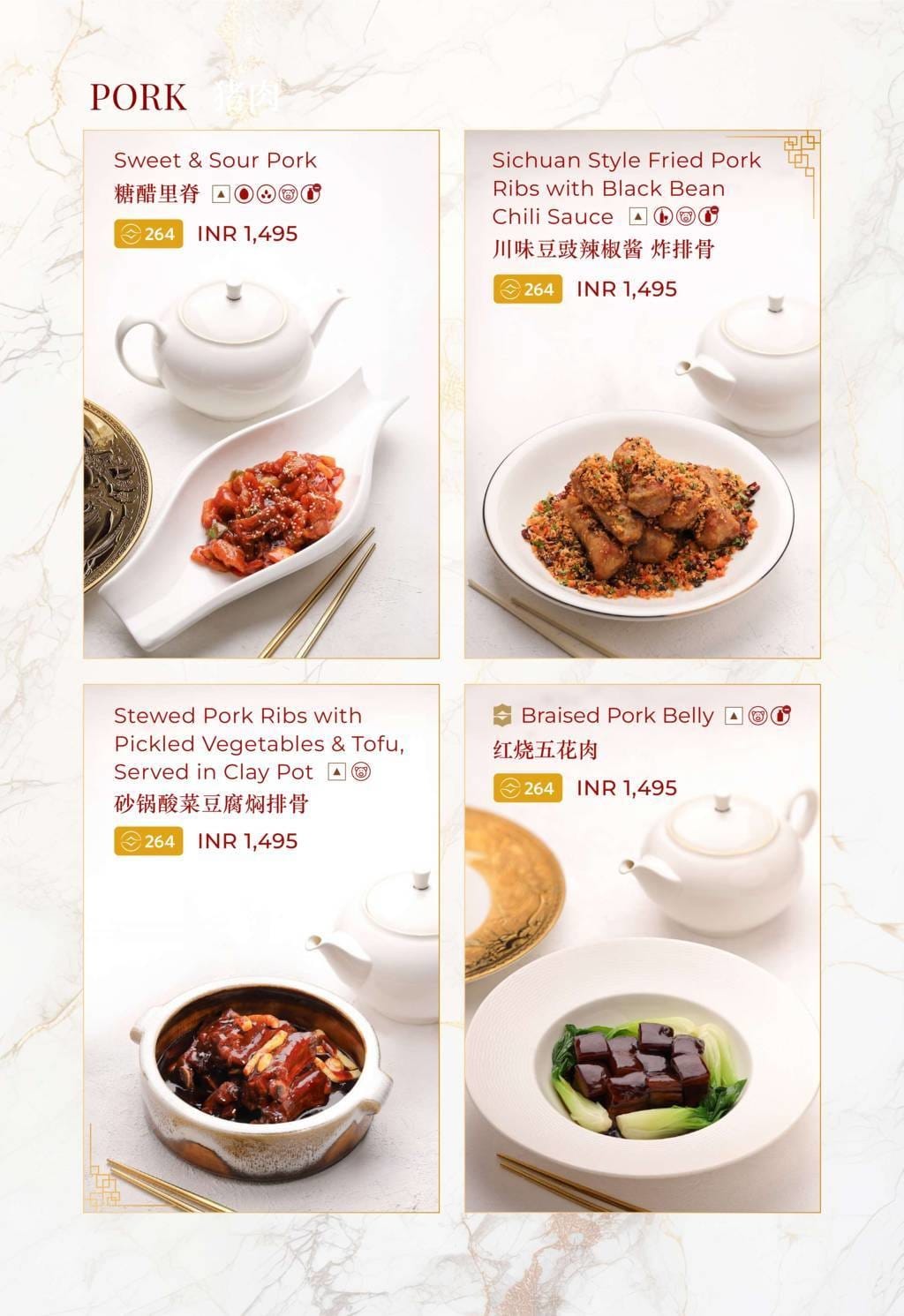 Dining Experience for Two at The Best Pan-Asian Restaurant in a Hotel, Shangri-La Bengaluru — Food menu