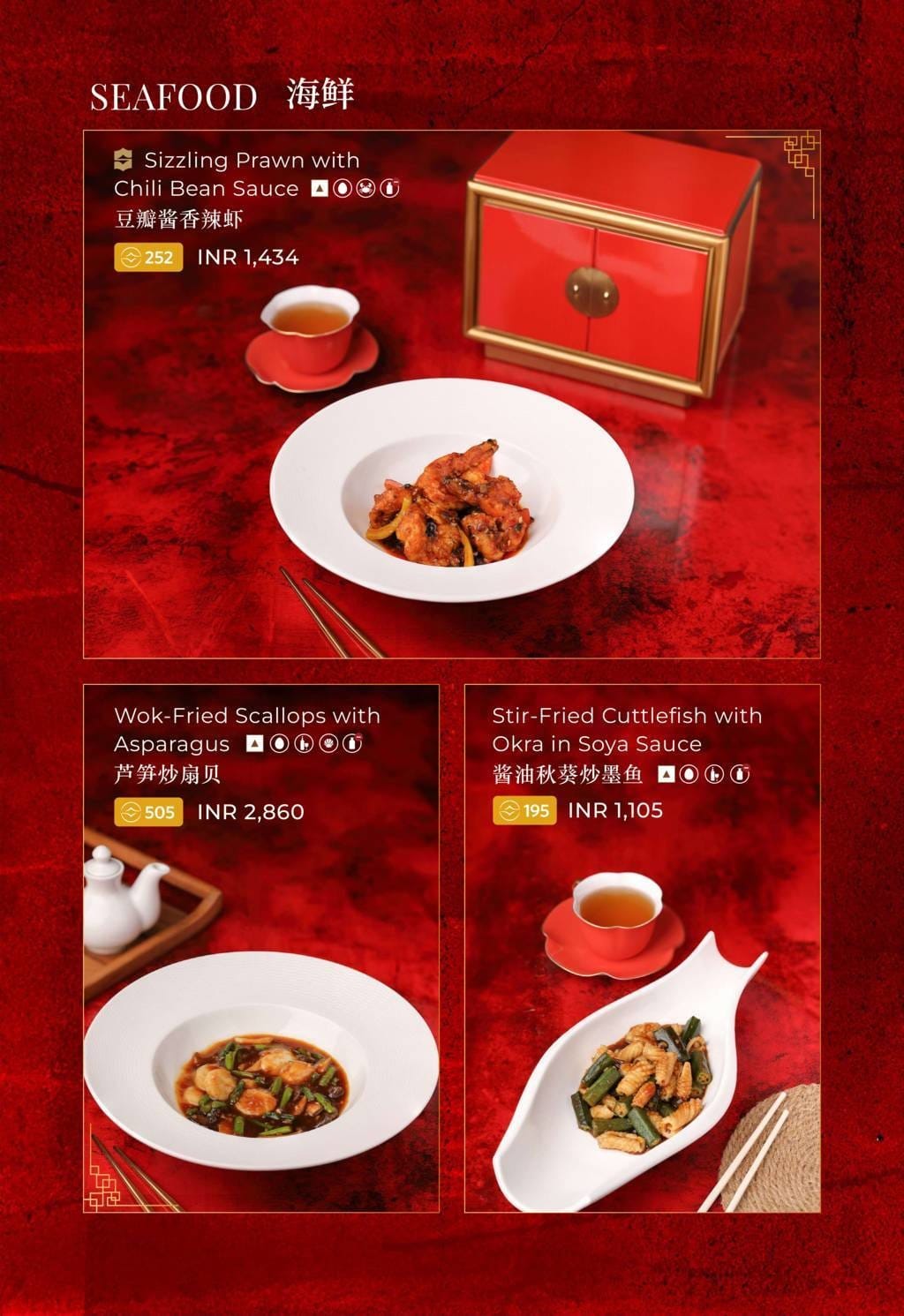 Dining Experience for Two at The Best Pan-Asian Restaurant in a Hotel, Shangri-La Bengaluru — Food menu