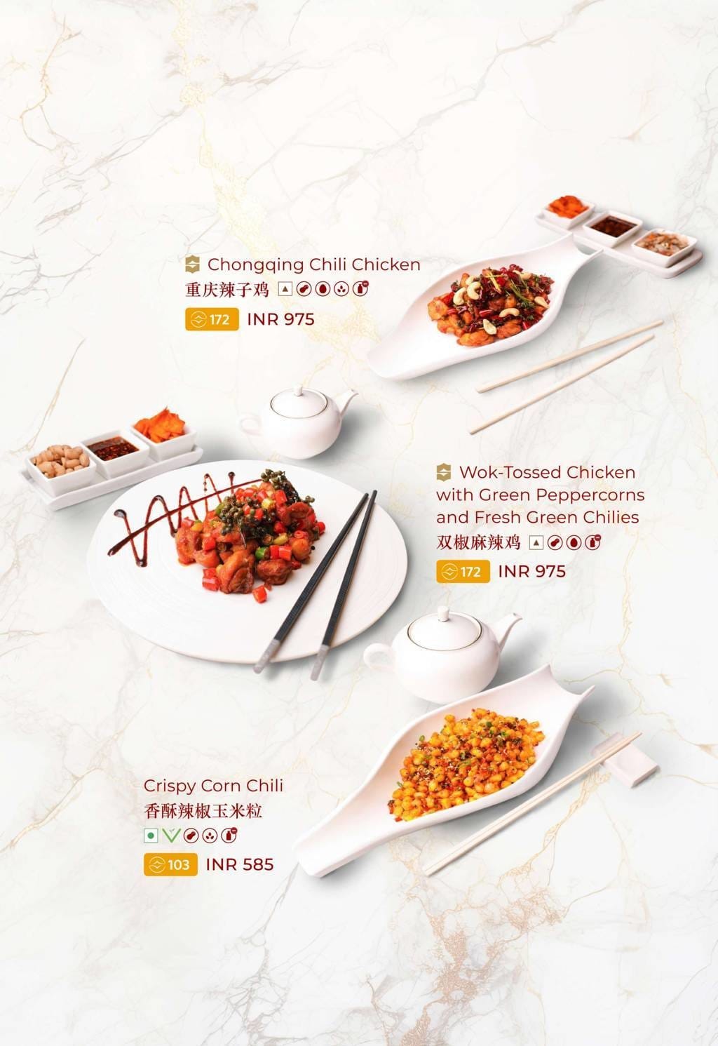 Dining Experience for Two at The Best Pan-Asian Restaurant in a Hotel, Shangri-La Bengaluru — Food menu