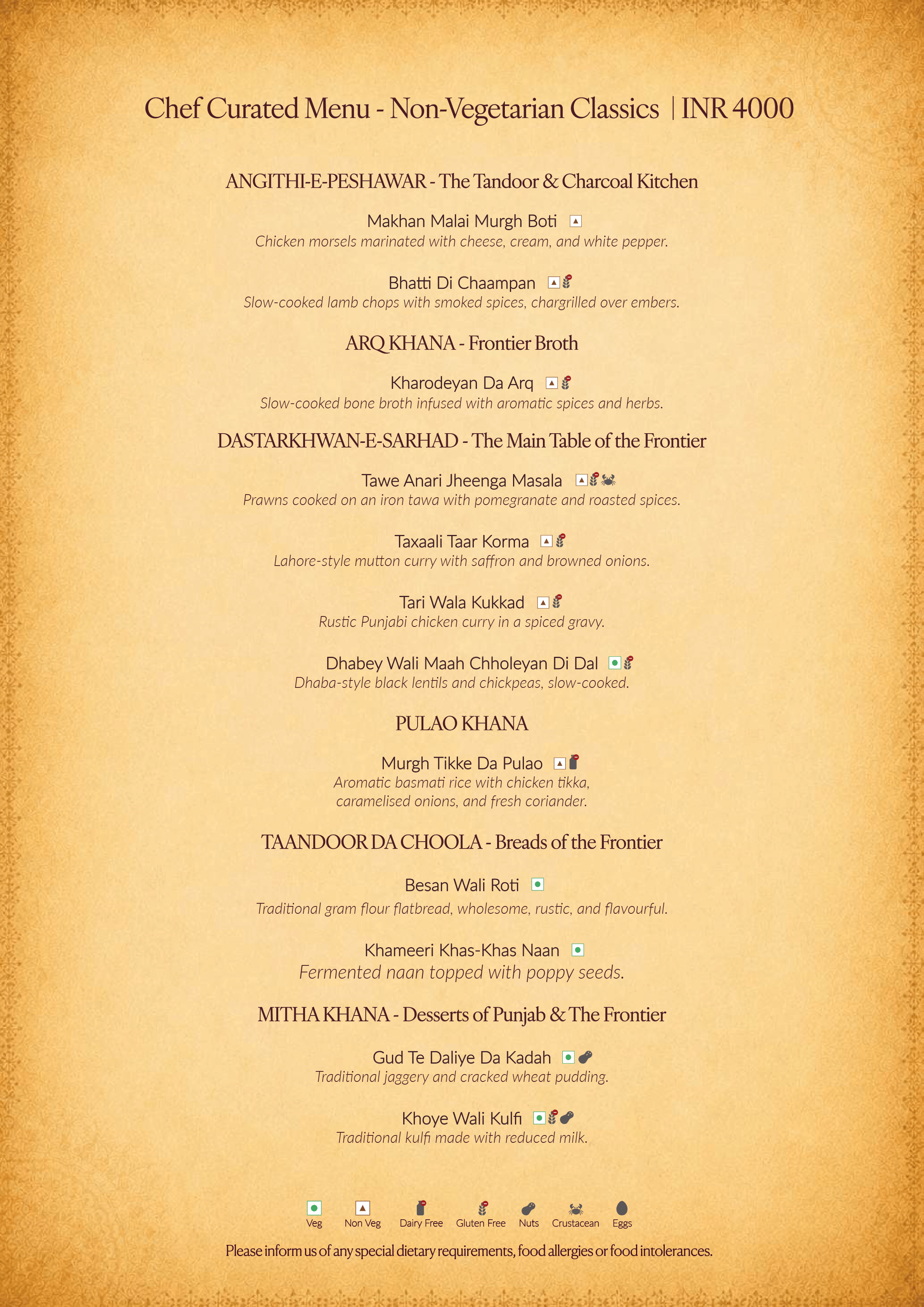 Dining Experience for Two at Ssaffron, Shangri-La Bengaluru — Special menu