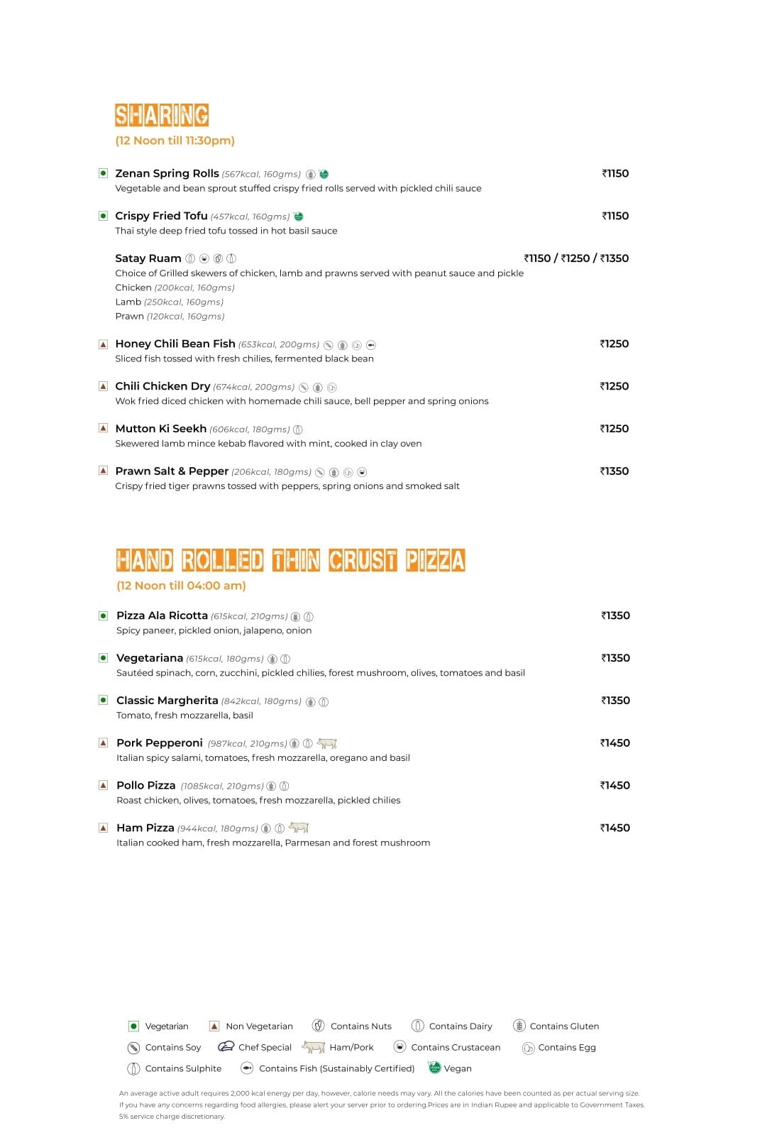 Dining Experience for Two at Quoin Bar, Novotel New Delhi Aerocity-An AccorHotels Brand — Food menu