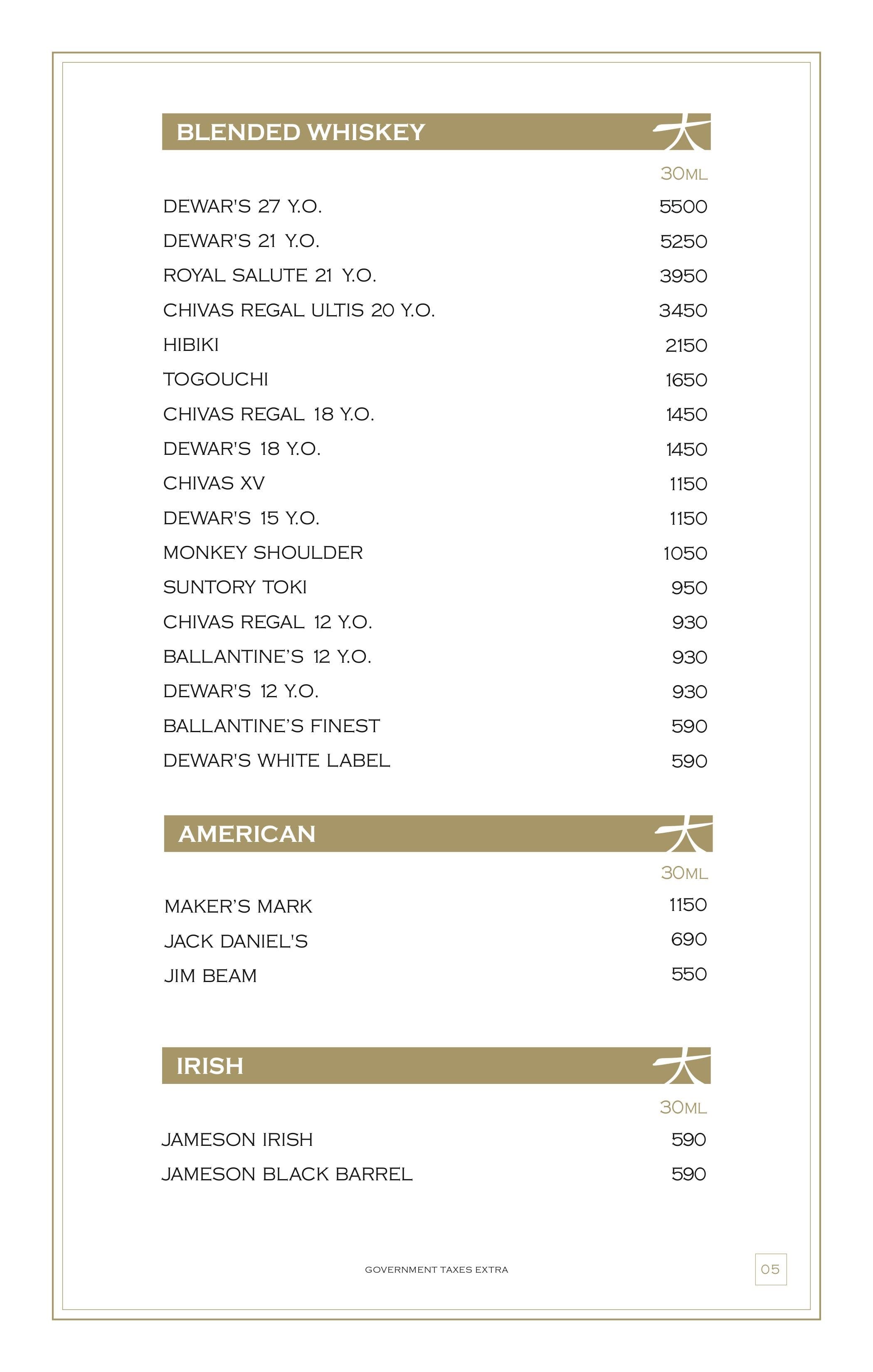 Dining Experience for Two at KOKO, South Mumbai — Beverages menu