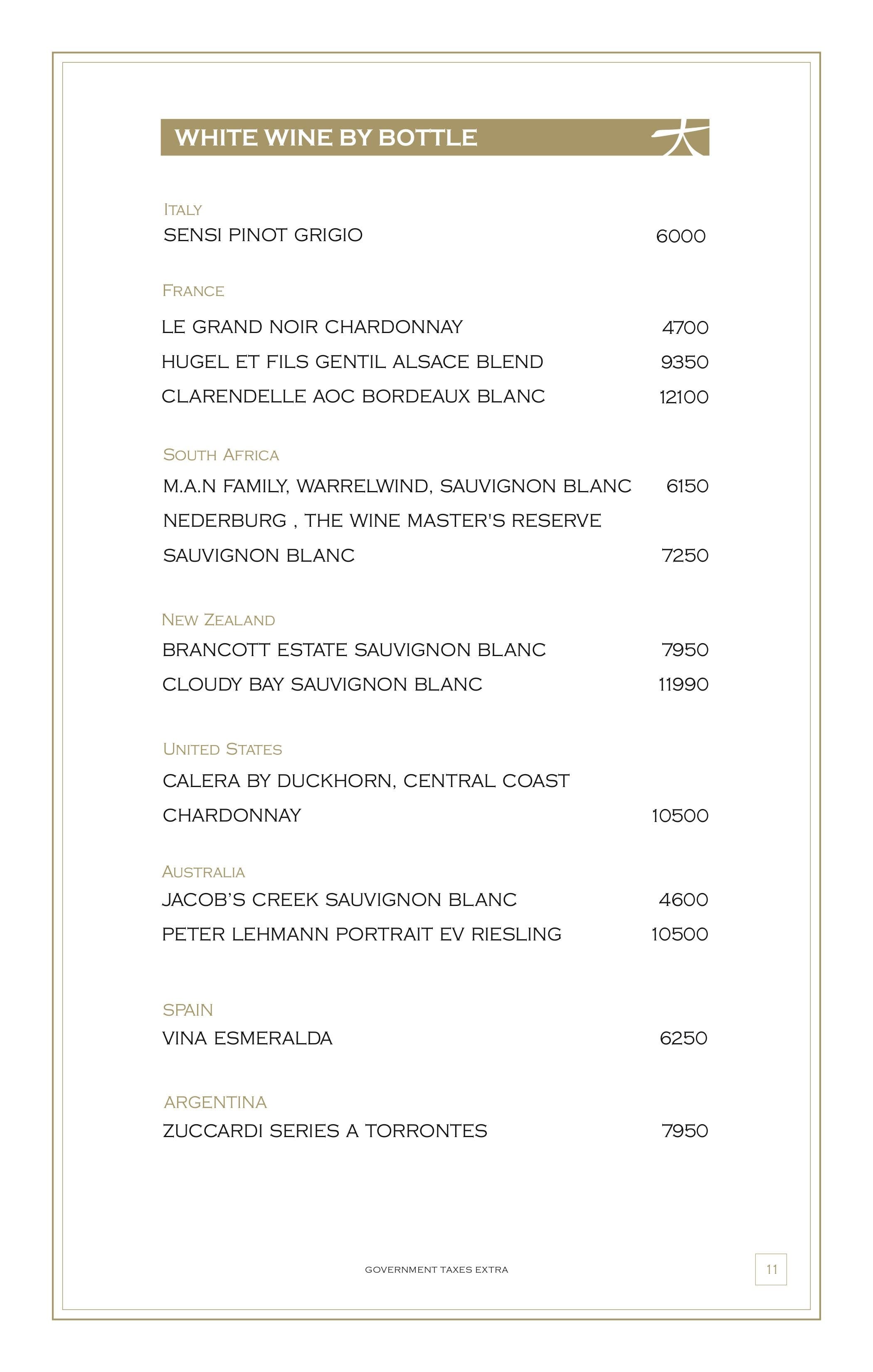 Dining Experience for Two at KOKO, South Mumbai — Beverages menu
