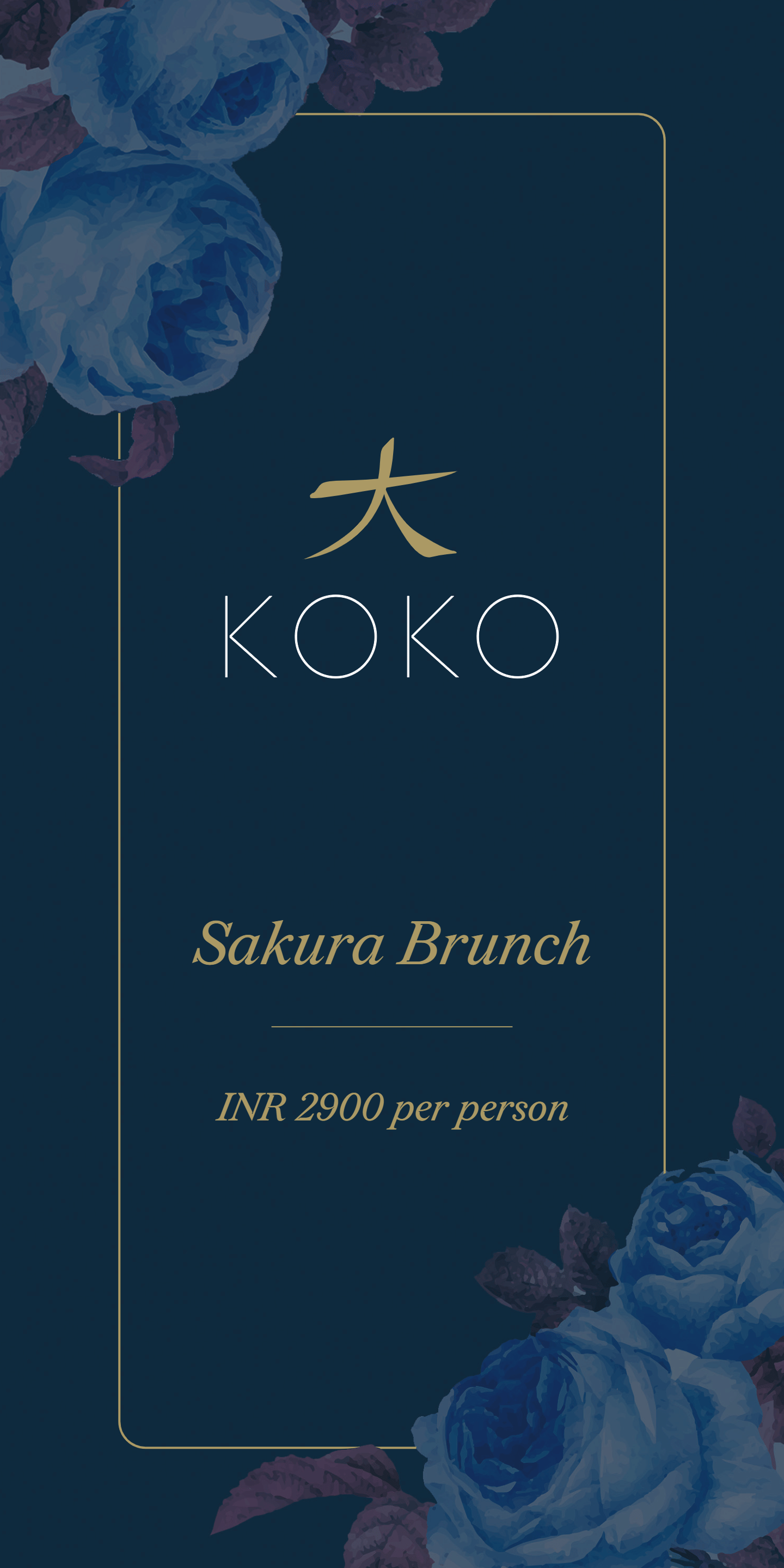 Dining Experience for Two at KOKO, South Mumbai — Food menu