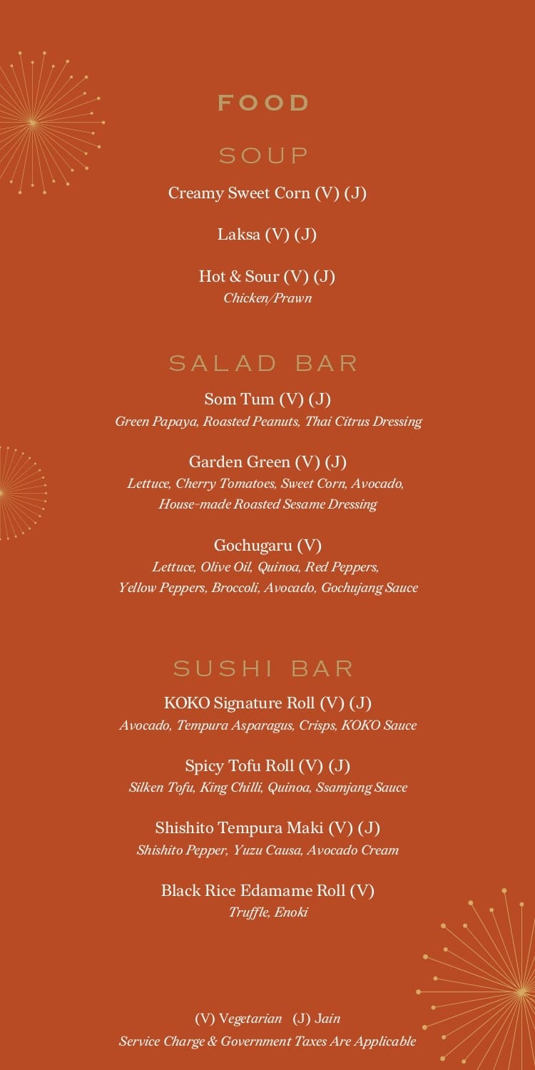 Dining Experience for Two at KOKO, South Mumbai — Special menu