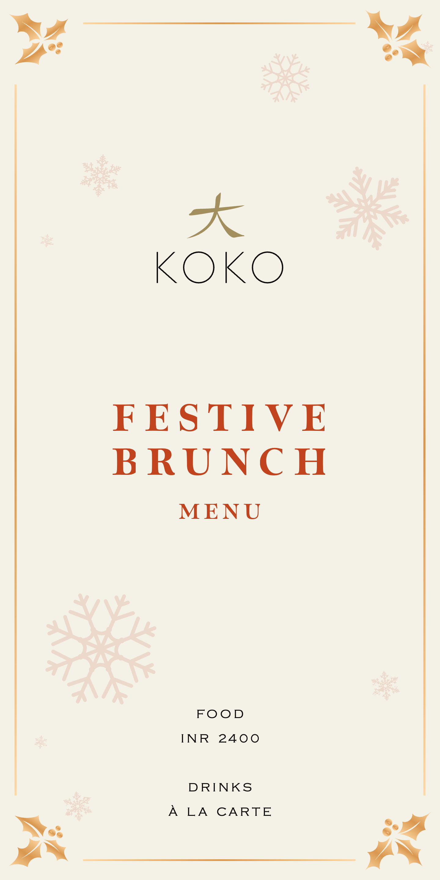Dining Experience for Two at KOKO, South Mumbai — Special menu
