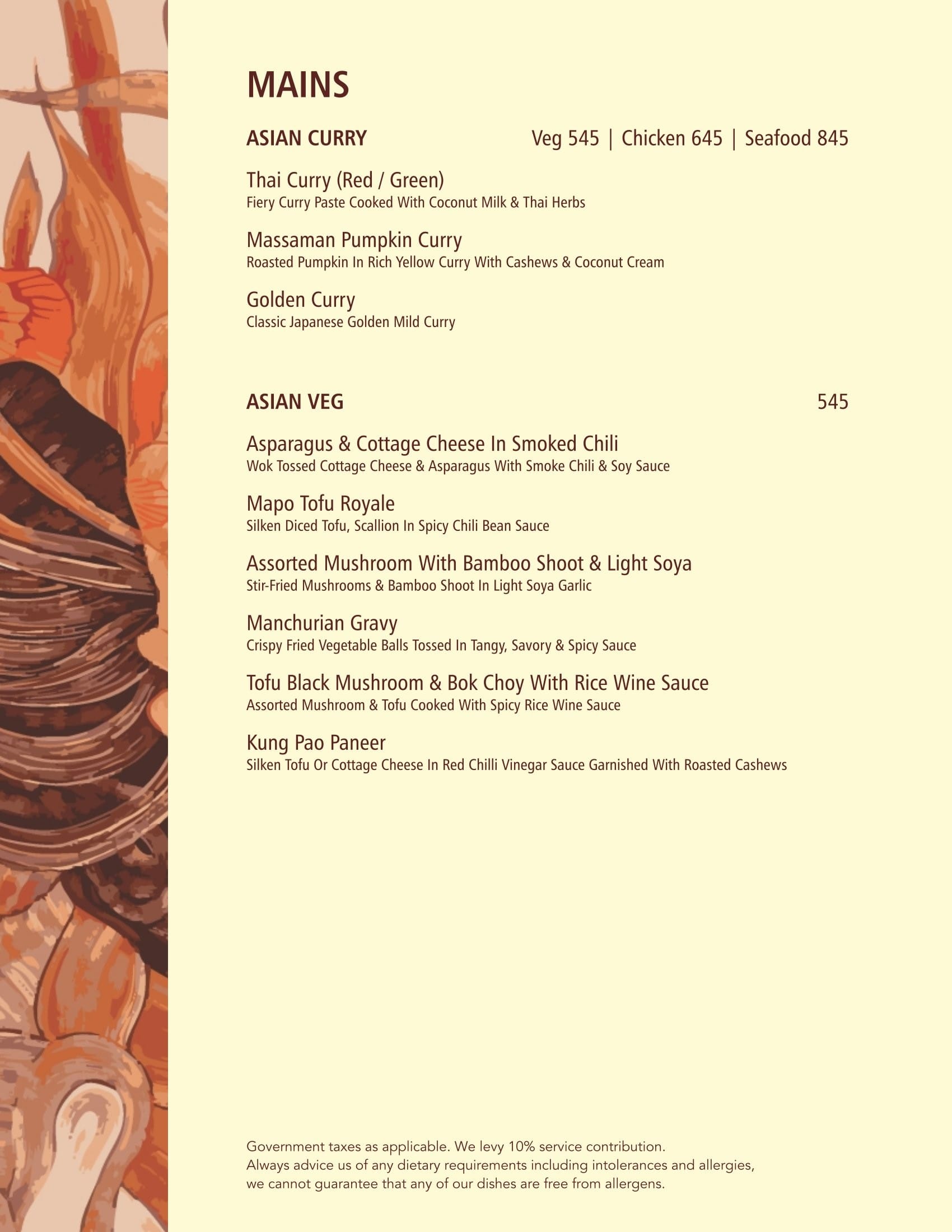 Dining Experience for Two at BOA VILLAGE, North Delhi — Food menu